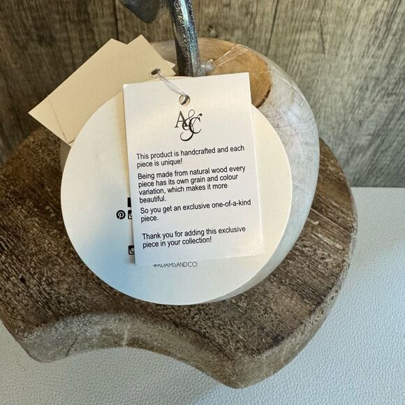 Rustic Wood Apple Home Decor FAST SHIP NEW - Picture 6 of 8